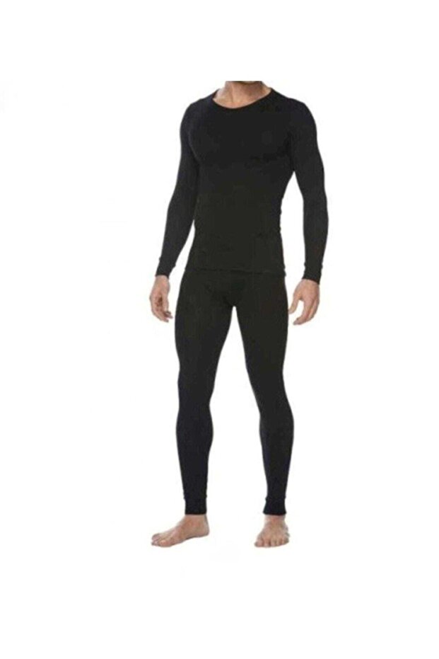 Tutku-Men's Black Thermal Top Fanilia Winter