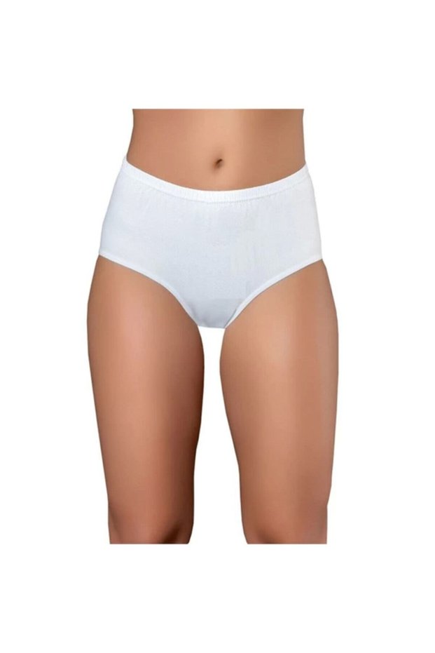 Tutku-Women's White Ribana Bato 6-Piece Panties