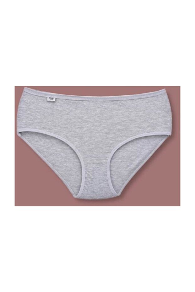 Tutku-Women's Gray 3-Pack Elastane Cotton Bato Panties