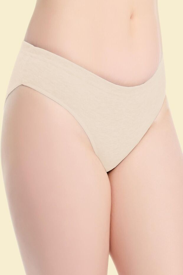 Tutku-Women's White 3-Pack Cotton Classic Panties