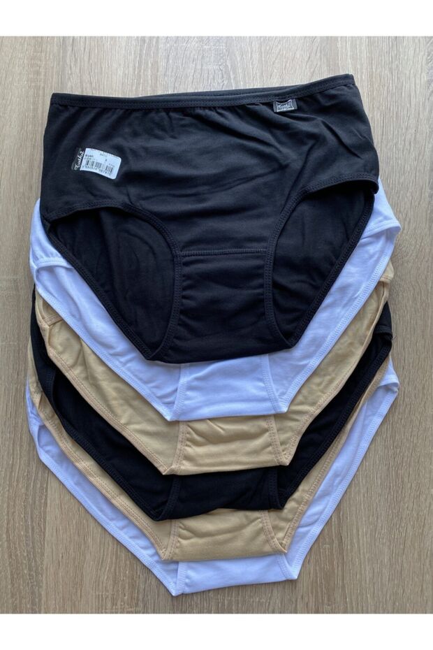 Tutku-Women's Multi-Colored Camisole Bato 6-Pack Panties