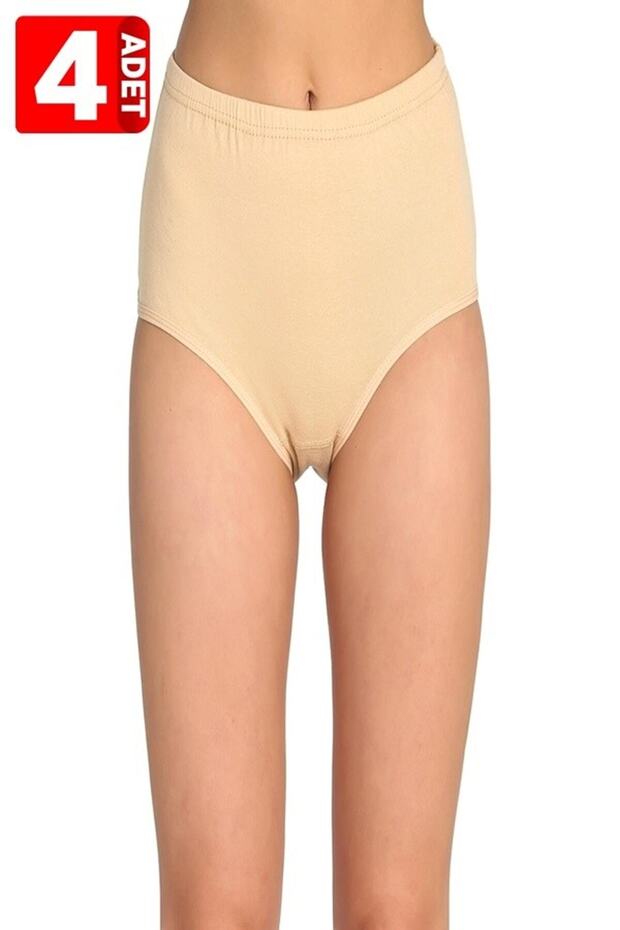 Tutku-4 Pack 100% Cotton 100% Cotton Bato Panties Skin Color