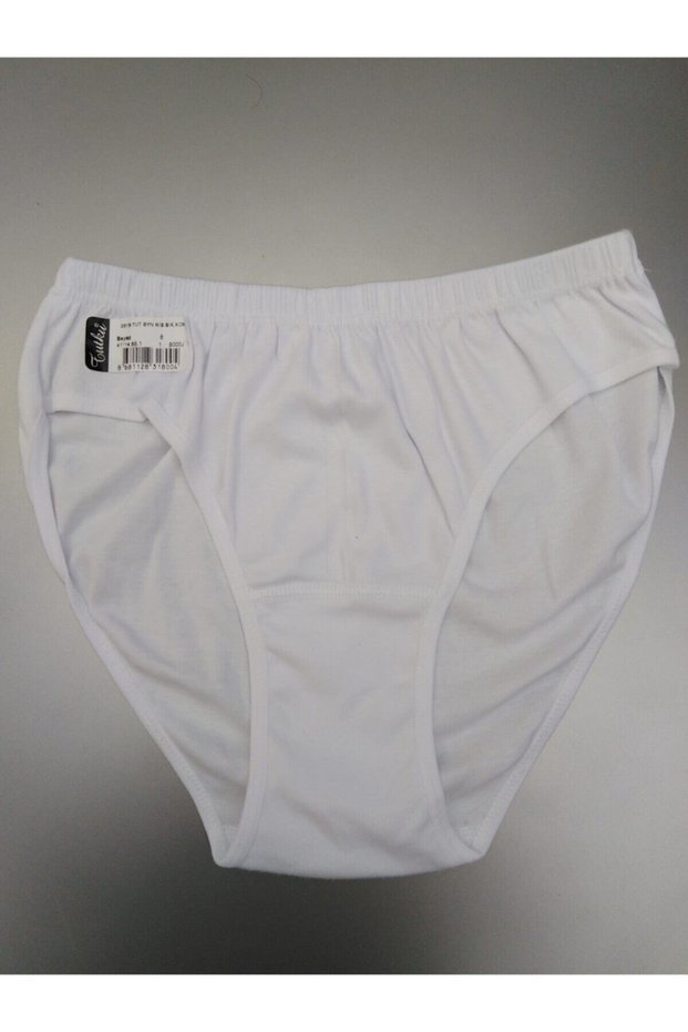Tutku-Women's Solid Color Medium Size Thick Elastic Bato Panties 6 Pack
