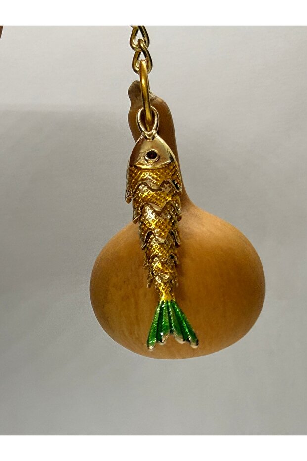 Gourd koi fish luck abundance fortune keychain