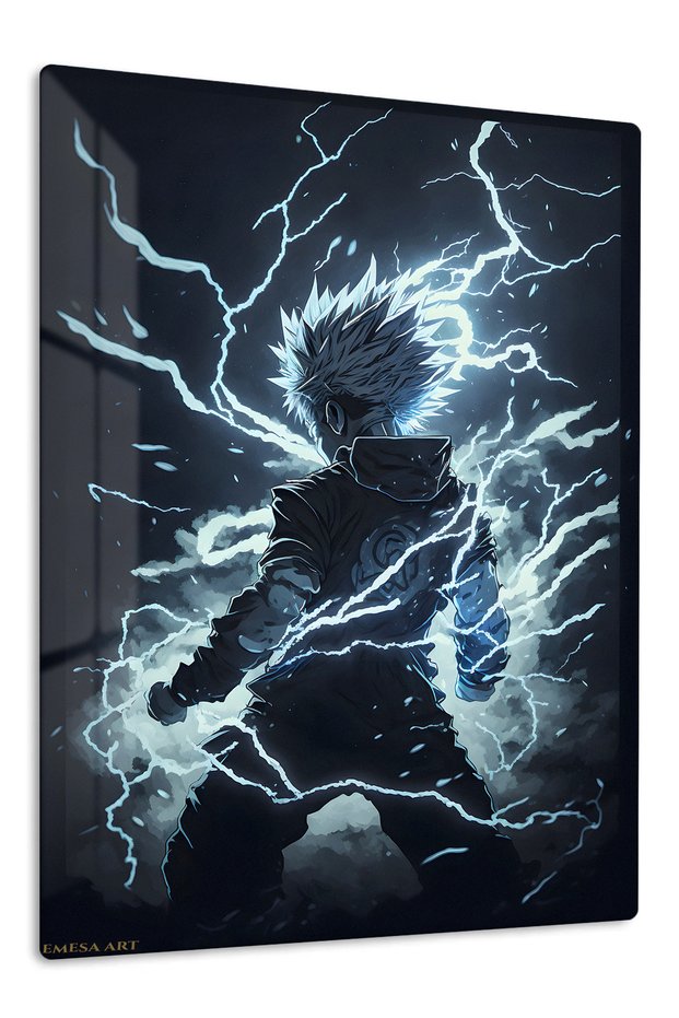 Satoru Gojo Anime Metal Wall Art