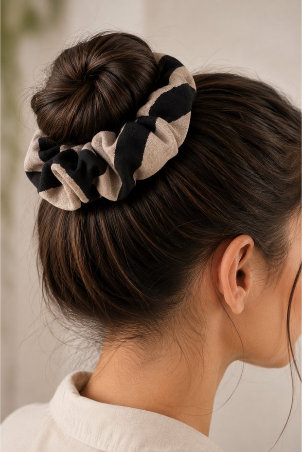 Women's Double Color Viscose Elastic Hair Clip Scrunchie