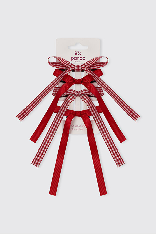 Girl's Red Buckle Set
