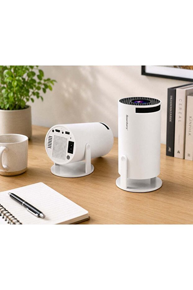 HT88 4K Supported Portable Projector Native 720P HD Display, Android 1GB RAM 8GB Storage,
