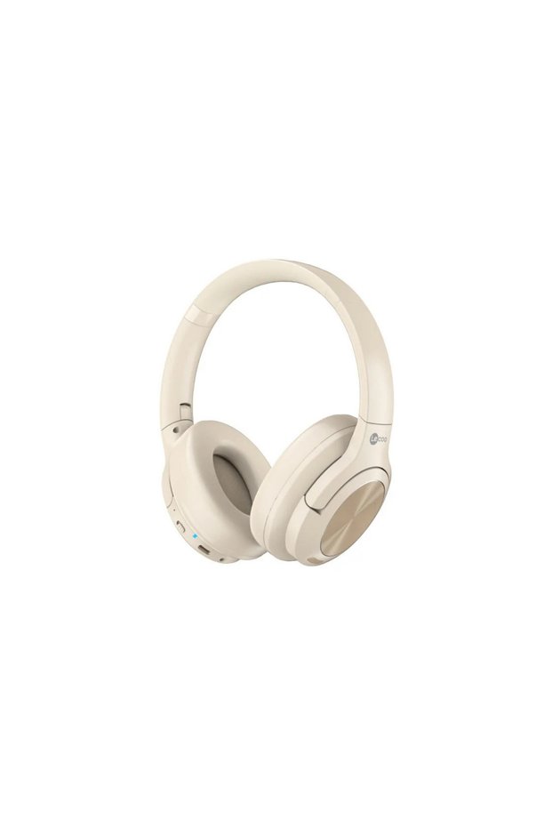 Lecoo es208 bluetooth 5.3 wireless headset with microphone on-ear cream