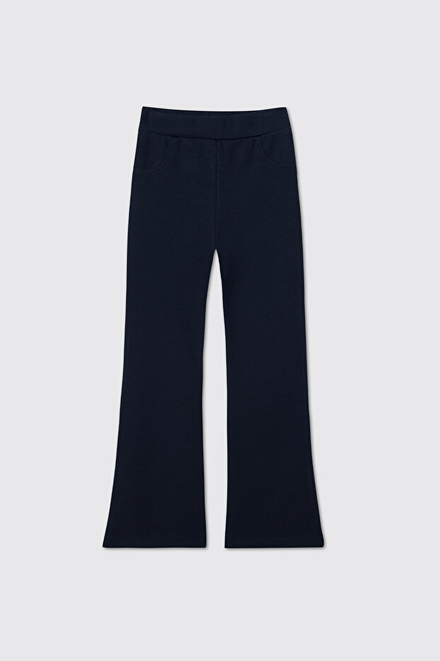Girl's Spanish Style Navy Blue Leggings