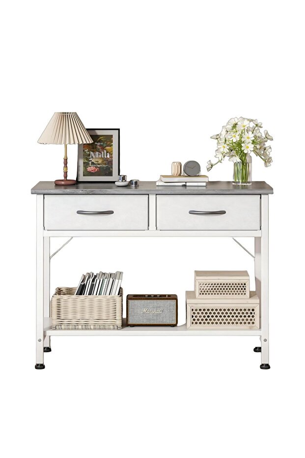 Black Console Table Coffee Kitchen Storage Office Accessy