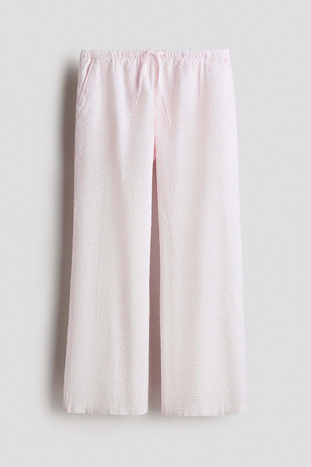 Broderie anglaise trousers