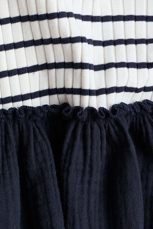 Muslin-skirt dress