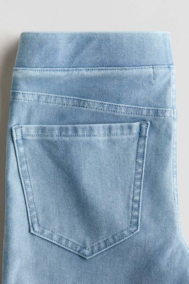 Denim-look flared jeggings