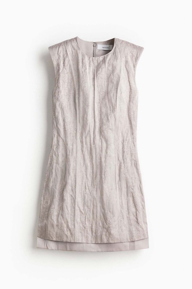 Jacquard-weave dress
