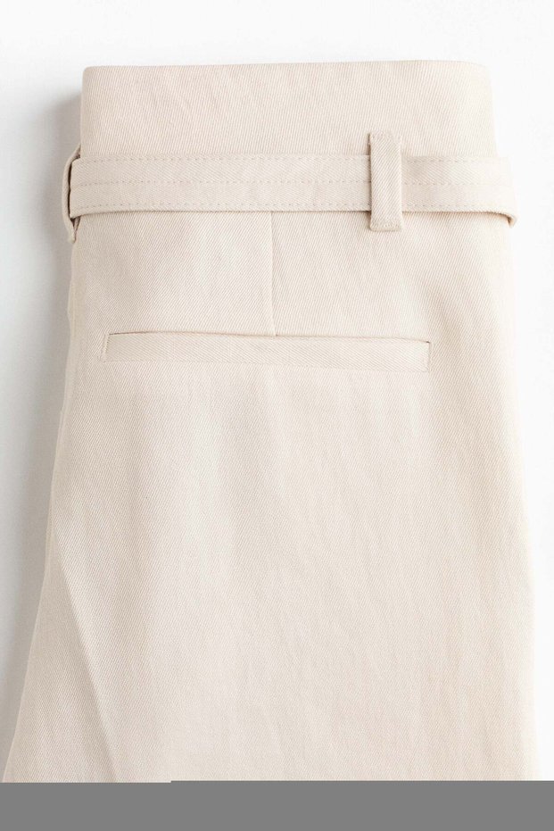 Wide belted trousers