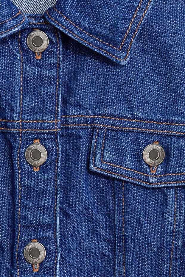 Peplum denim waistcoat