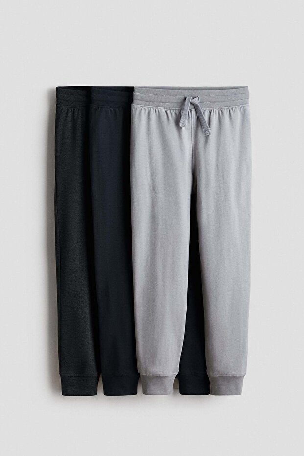 3-pack cotton joggers