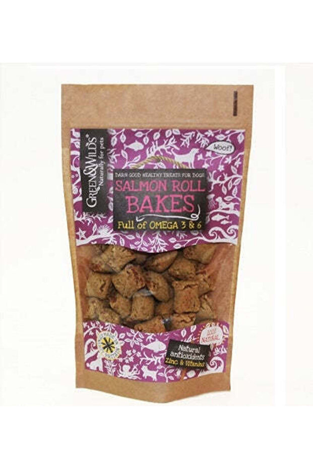 &Wilds Roll Bakes Salmon Dog Treats 150G