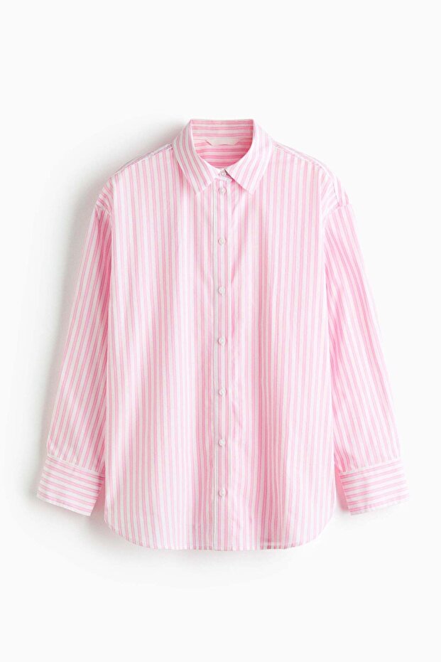 Oversized poplin shirt