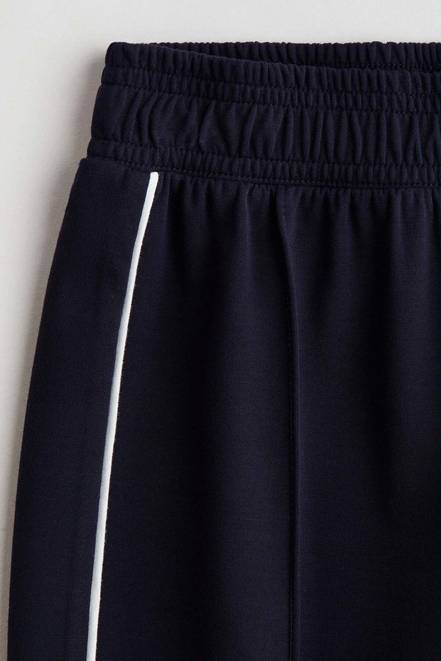 Wide-leg scuba track pants