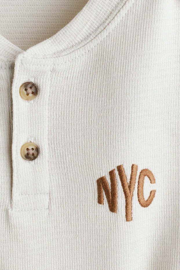 Cotton Henley T-shirt