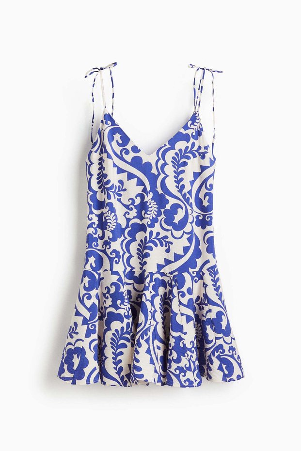 Flared-skirt dress