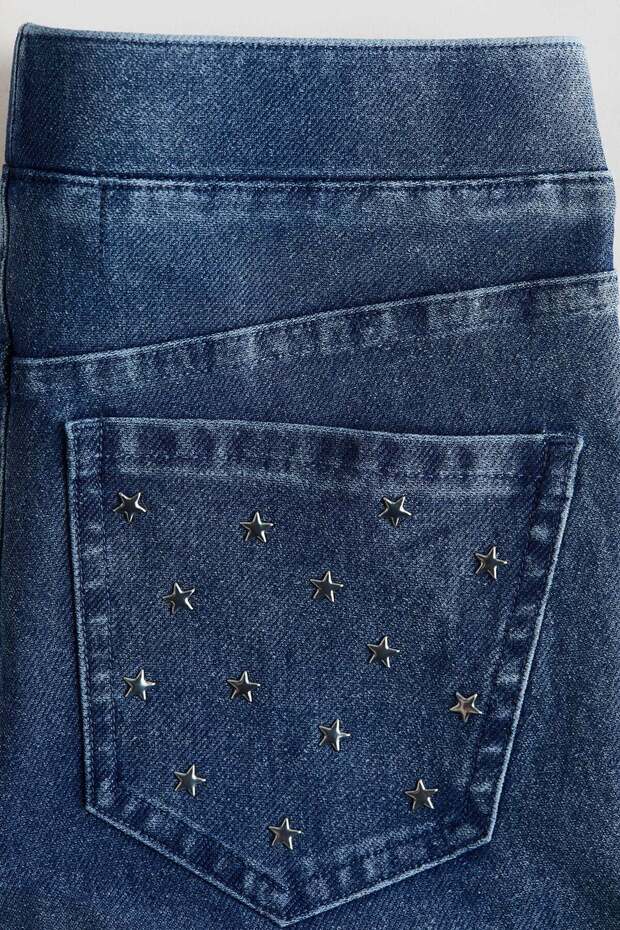 Denim-look flared jeggings