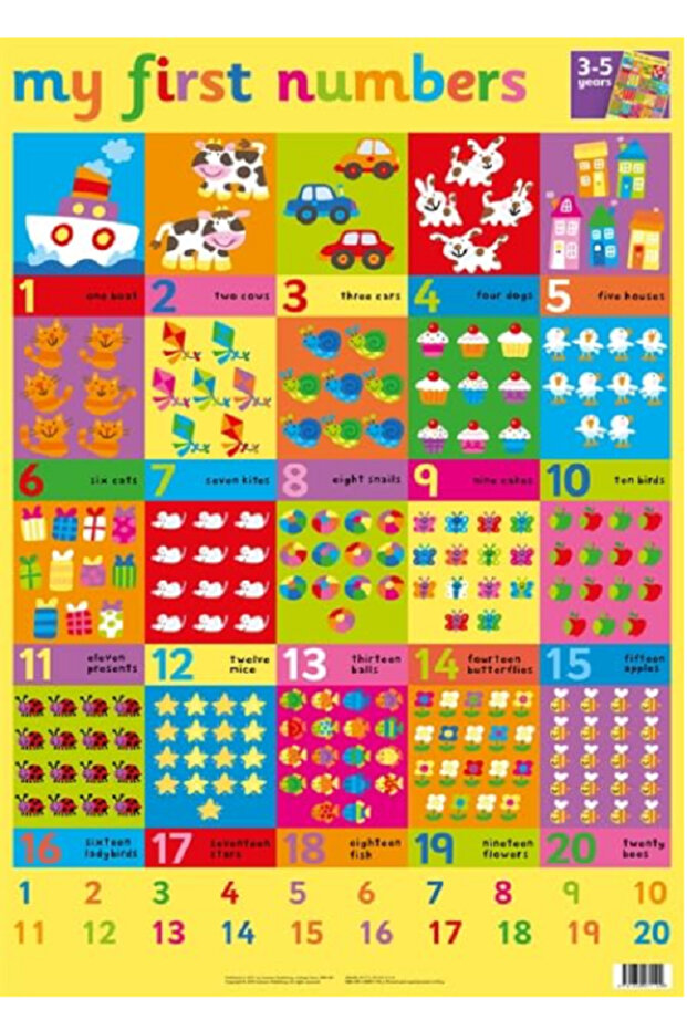 Wall Chart ; My First Numbers