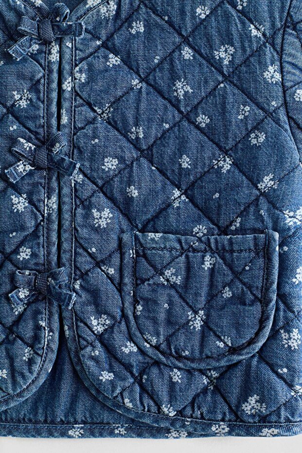 Quilted denim jacket