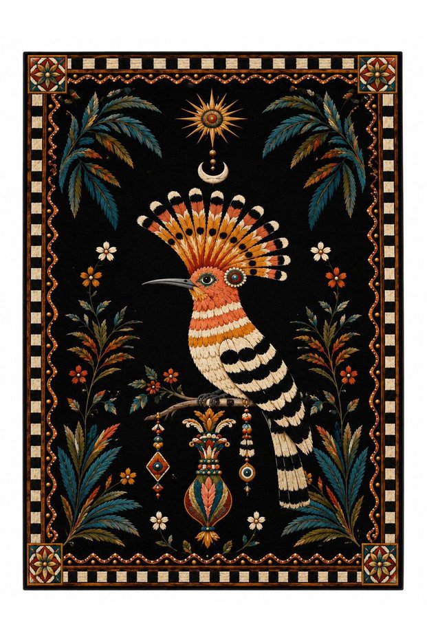 Eta Exotic Animal Motif Woven Base Decorative Carpet Eta4181