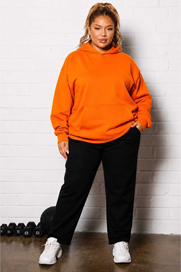 3 Yarn Combed Cotton Plus Size Unisex Sweatshirt Mw1