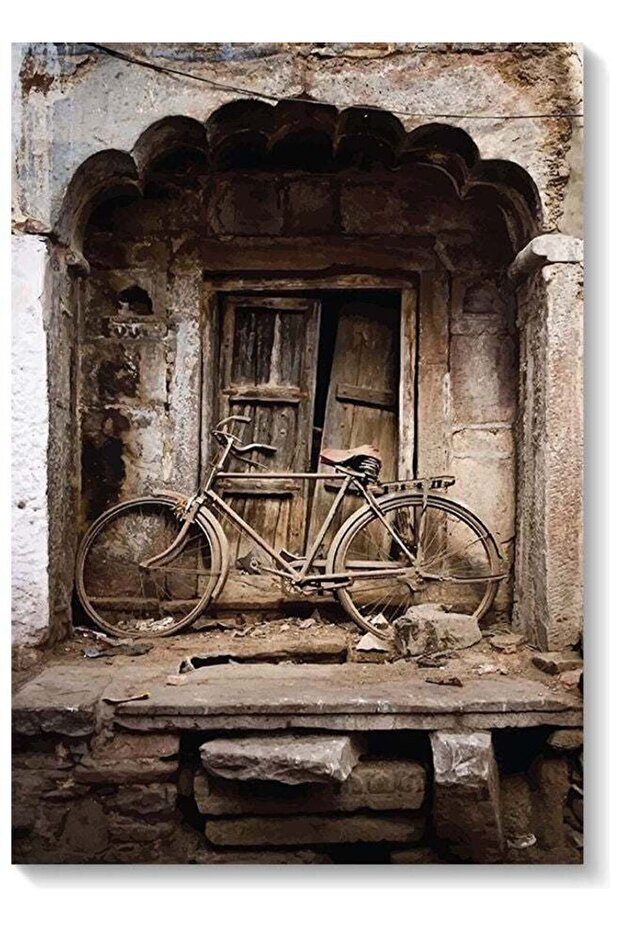 Old House Wall Art Multicolour 40x60cm