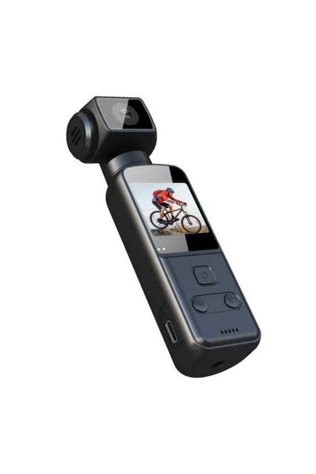 4K Camera, Body Camera, Handheld POV Camera Dual Lens HD 180 Degree Rotating, Small Cam with WiFi, Portable Vlogging, for Cycling Hiking Outdoor