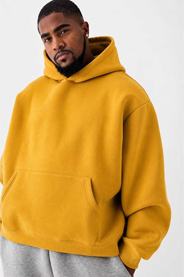 3 Yarn Combed Cotton Plus Size Unisex Sweatshirt Mw4