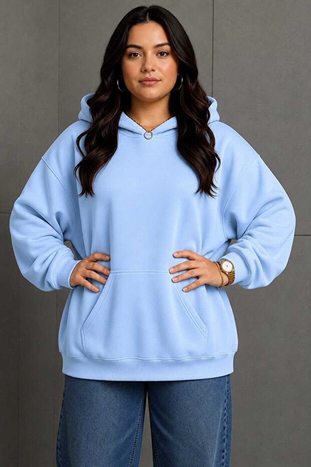 3 Yarn Combed Cotton Plus Size Unisex Sweatshirt Mw6