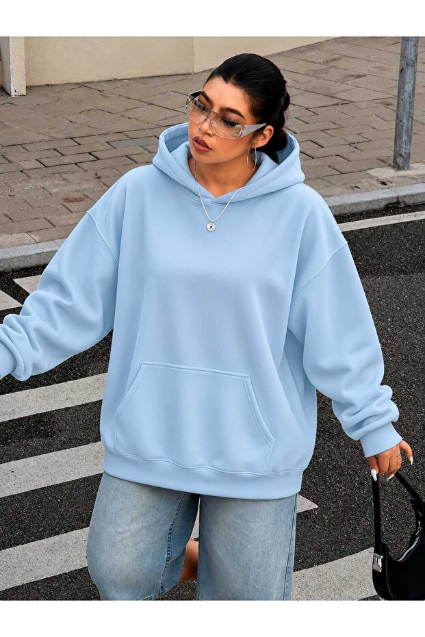 3 Yarn Combed Cotton Plus Size Unisex Sweatshirt Me1