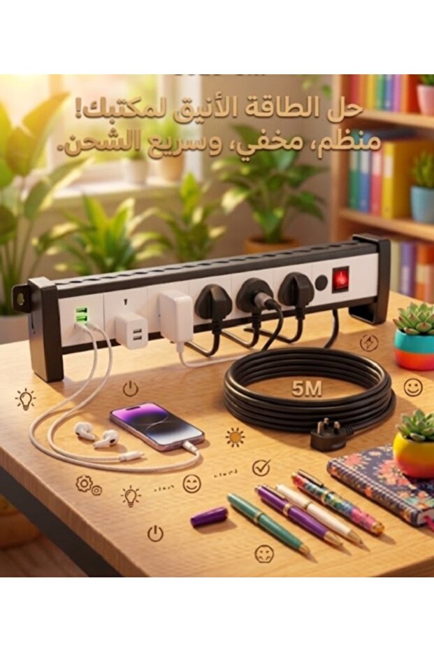 كابل شحن ونقل بيانات طويل جدًا بطول 5 أمتار - مدى مثالي وأداء عالي
