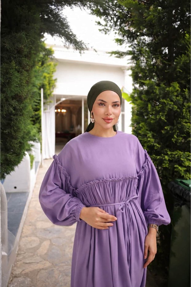 Ankanoor Robe Gathered Oversize Dress Anka255093