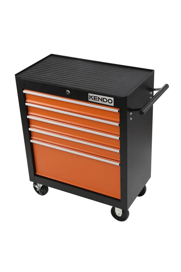 Lockable Roller Cabinet with 5 Drawers (62 x 33 x 77 cm)
