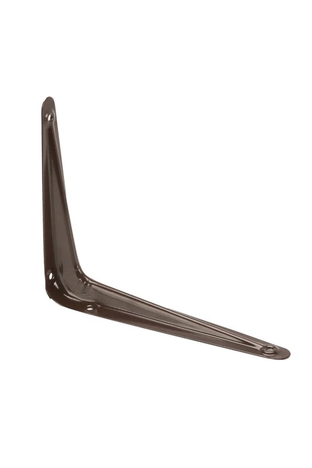 Stainless Steel Shelf Bracket (Brown, 13 x 15 cm)