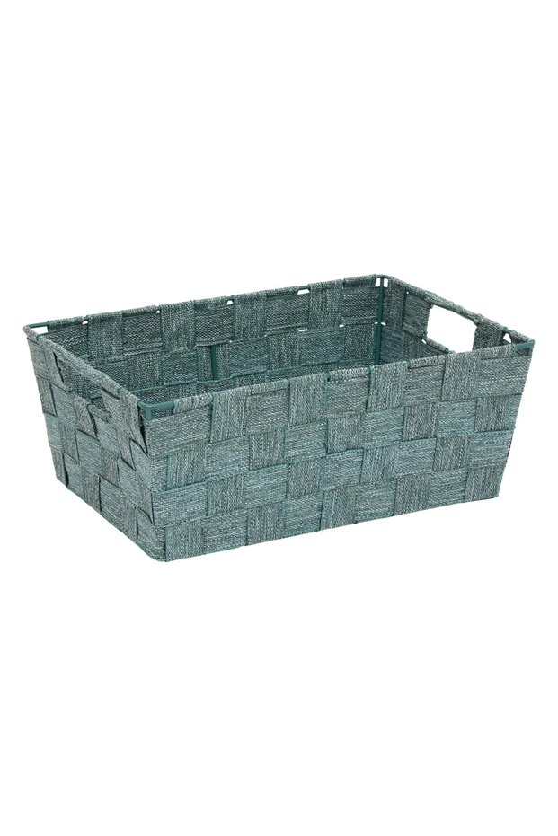 Lise Beveled Basket (28 x 20 x 11 cm, Green)