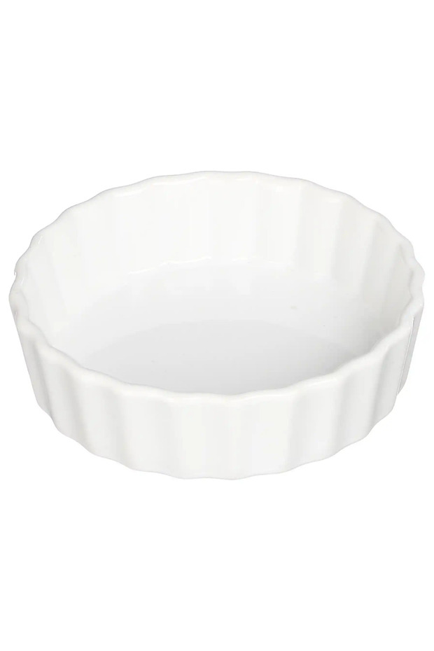 Stoneware Tartlet Dish (12.5 x 3.5 cm, White)