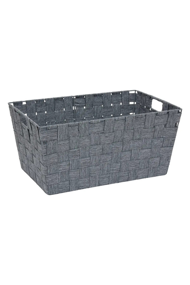 Lise Beveled Basket (38 x 26 x 18 cm, Gray)