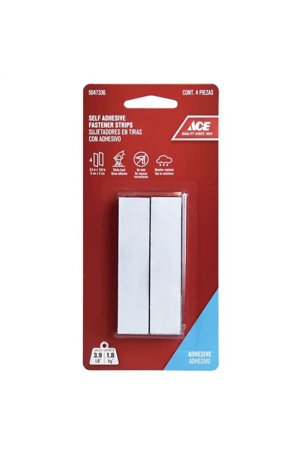 Self-Adhesive Fastener Strips Pack (4 Pc., 9 x 2 cm)