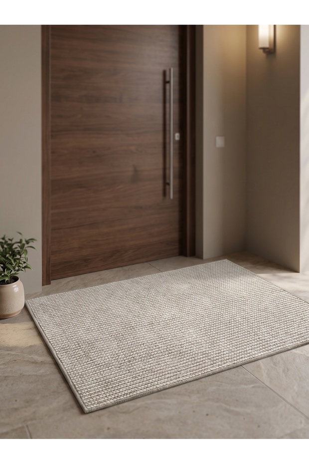 Puffy Washable Non-Slip Base Soft Textured Doorway Bathroom Mat Entrance Rug
