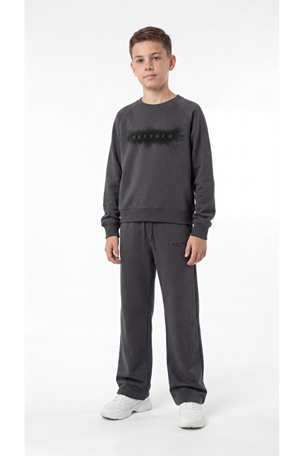 Nextgen Printed Boys' Top and Bottom Tracksuit Set
