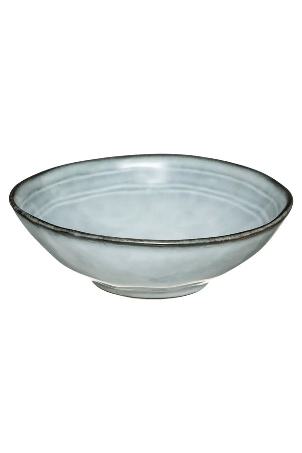 Flower Soup Bowl (15 x 4.5 cm, Blue)