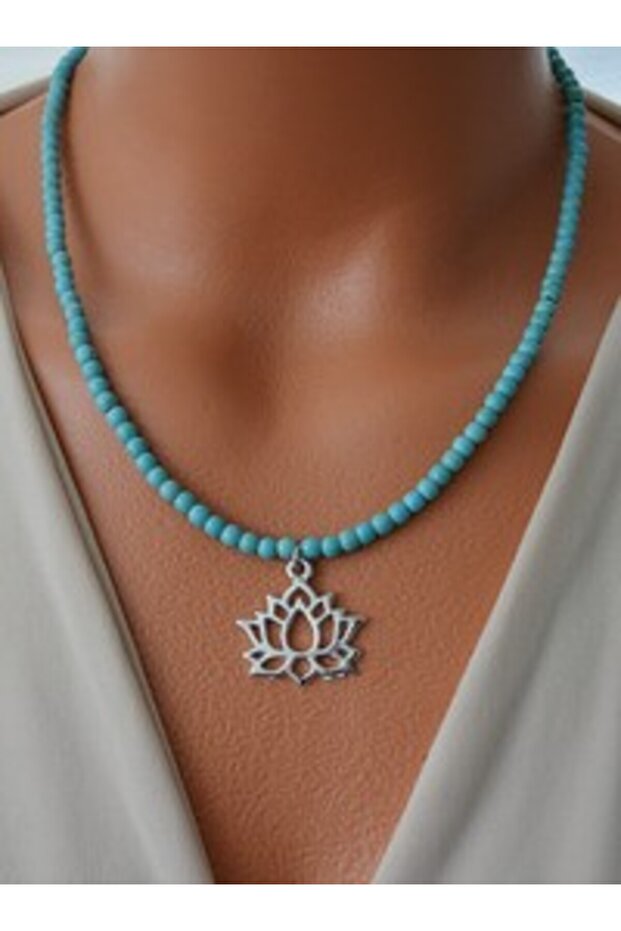Necklace - Blue -