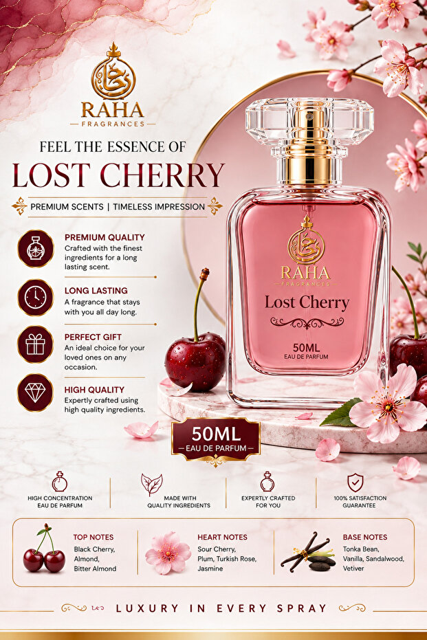 RAHA FRAGRANCES – LOST CHERRY | 50ML EAU DE PARFUM